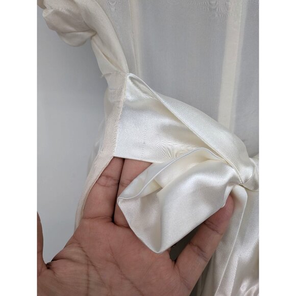 Ryu Babydoll Dress Women Size M 100% Silk Button Up Whimsical Cottagecore Fairy - Picture 5 of 13